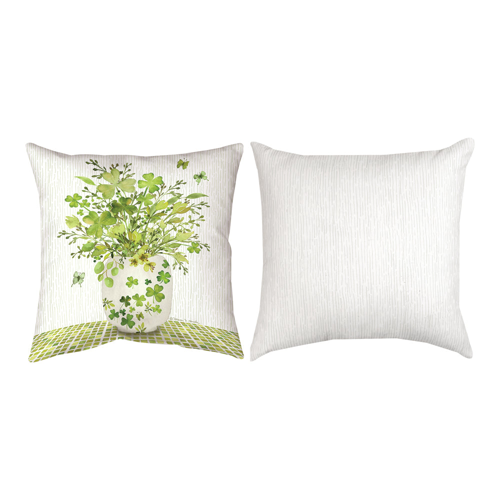 Happy Shamrock Climaweave Pillow 18" Indoor/Outdoor