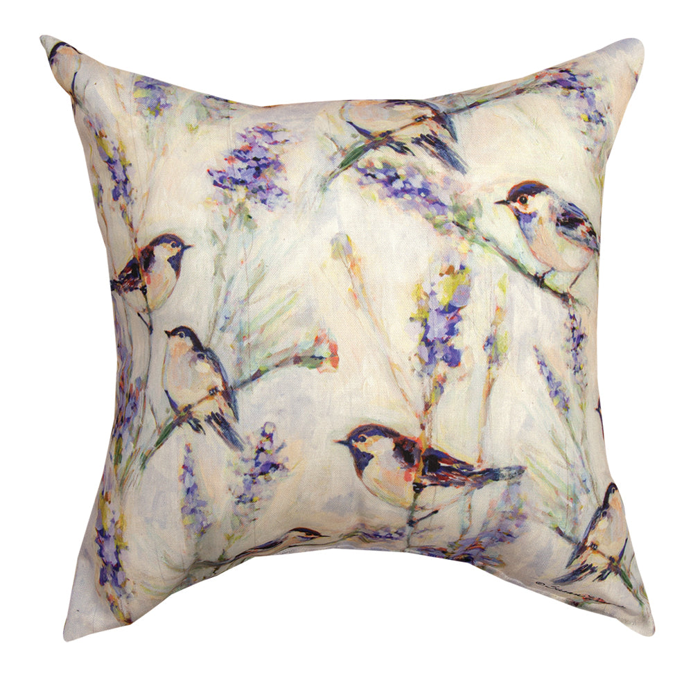 Meadowbrook Birds Climaweave Pillow 18" Indoor/Outdoor