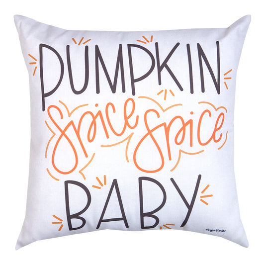 Pumpkin Spice Spice Baby Climaweave Pillow 18" Indoor/Outdoor