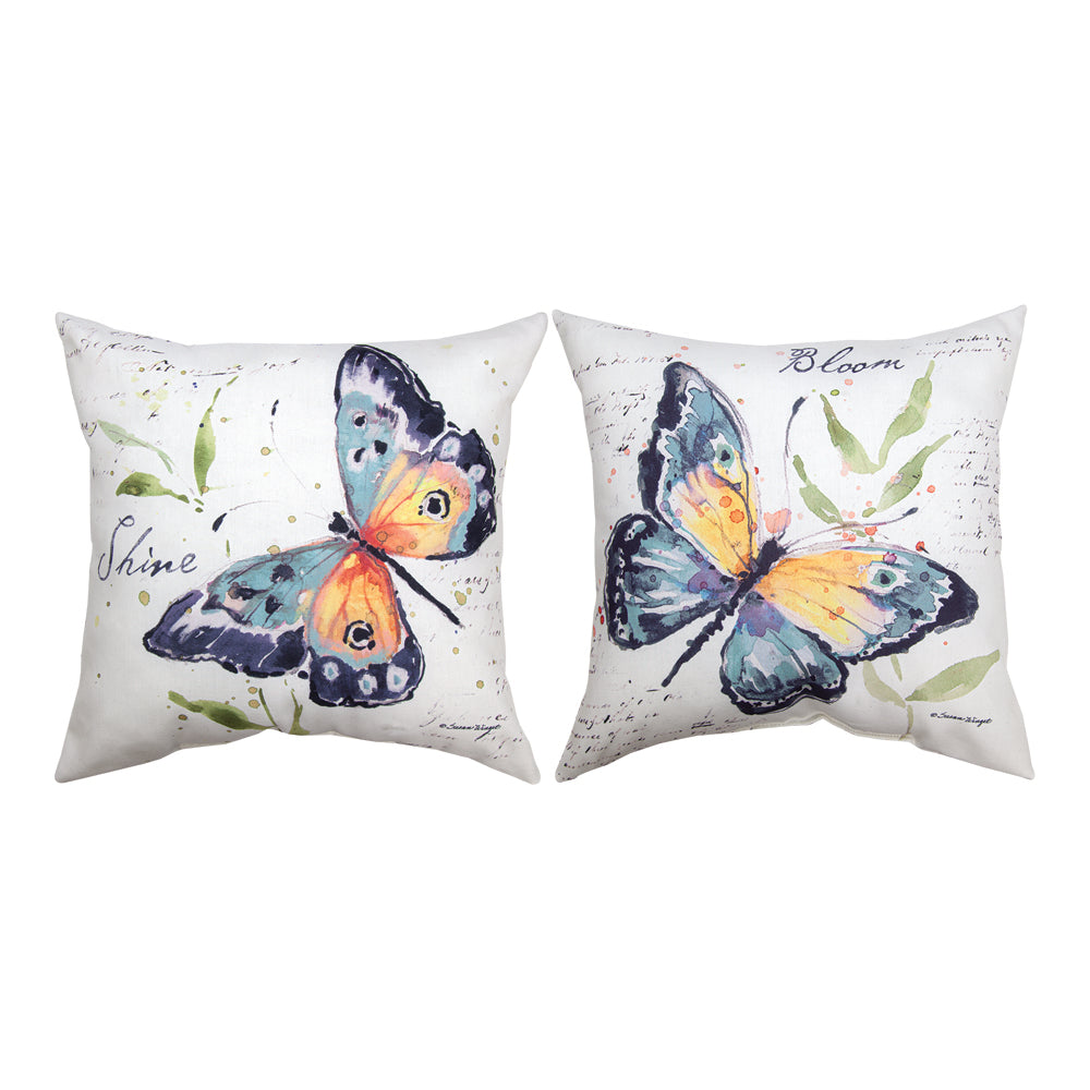 Spring Meadow Shine Bloom Climaweave Pillow 18" Indoor/Outdoor