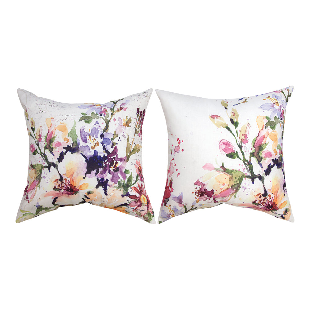 Spring Meadow Florals Climaweave Pillow 18" Indoor/Outdoor