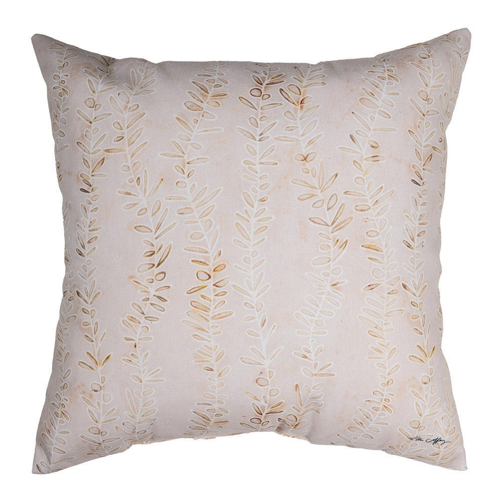 Succulents And Bird 18X18 Climaweave Pillow Indoor/Outdoor