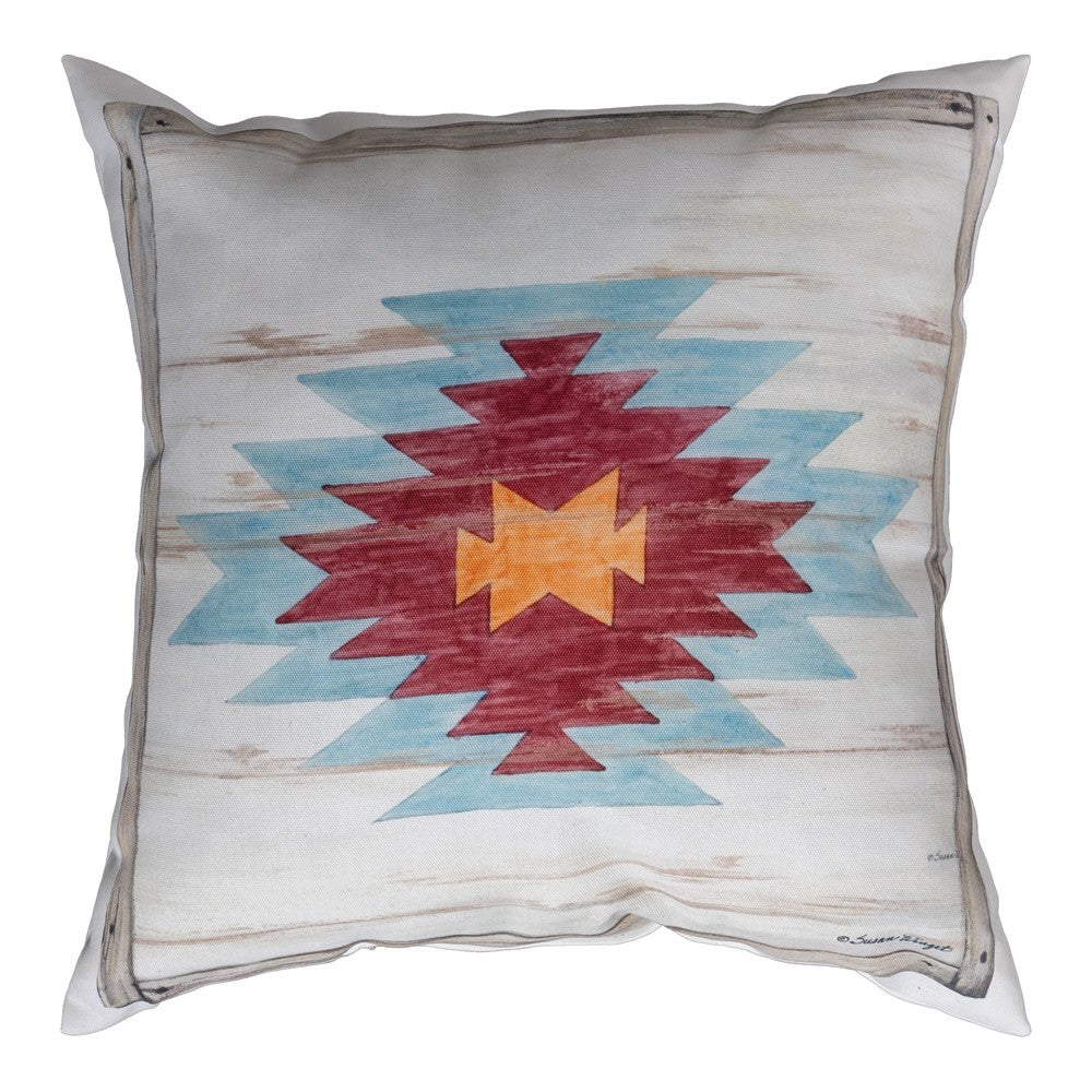 Rosewood Ranch - Cow Skull Climaweave Pillow 18" x 18"