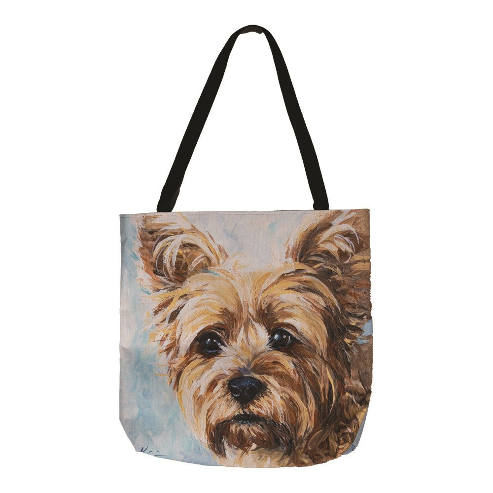 Silky Yorkie 18 inch Printed Tote