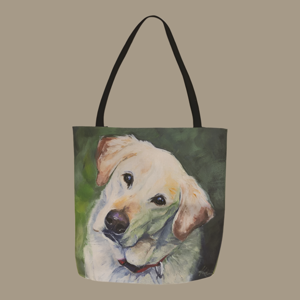 Yellow Lab 18 inch Printed Tote