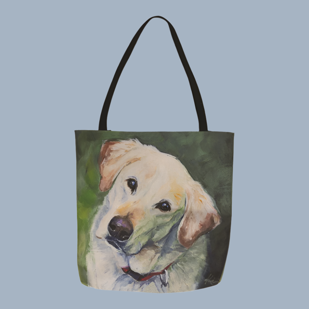 Yellow Lab 18 inch Printed Tote