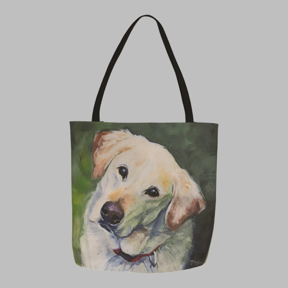 Yellow Lab 18 inch Printed Tote