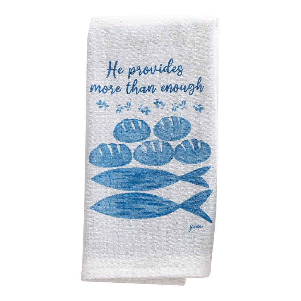 He Provides - More Than Enough Terry Hand Towel