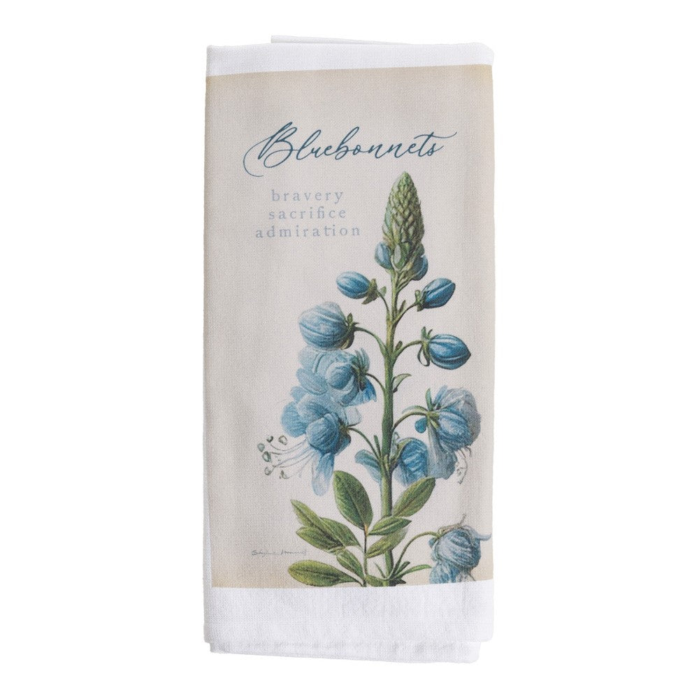 Bluebonnets II Terry Hand Towel 18"x28"