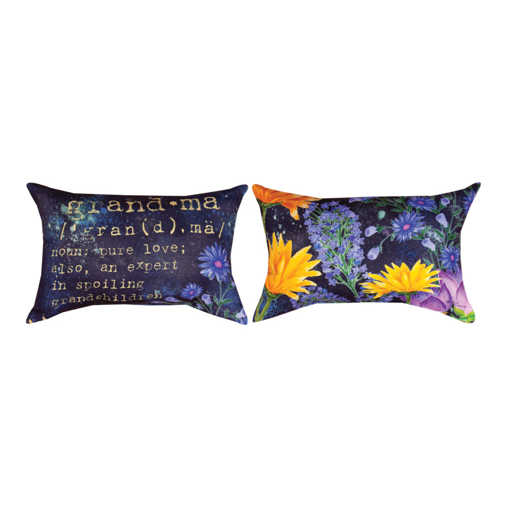 Grandma Definition Word Pillow 12.5"x8.5" Throw Pillow