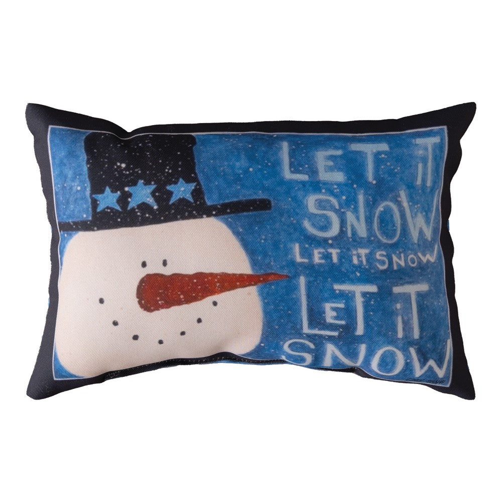 Let It Snow Climaweave Word Pillow 12.5" x 8"