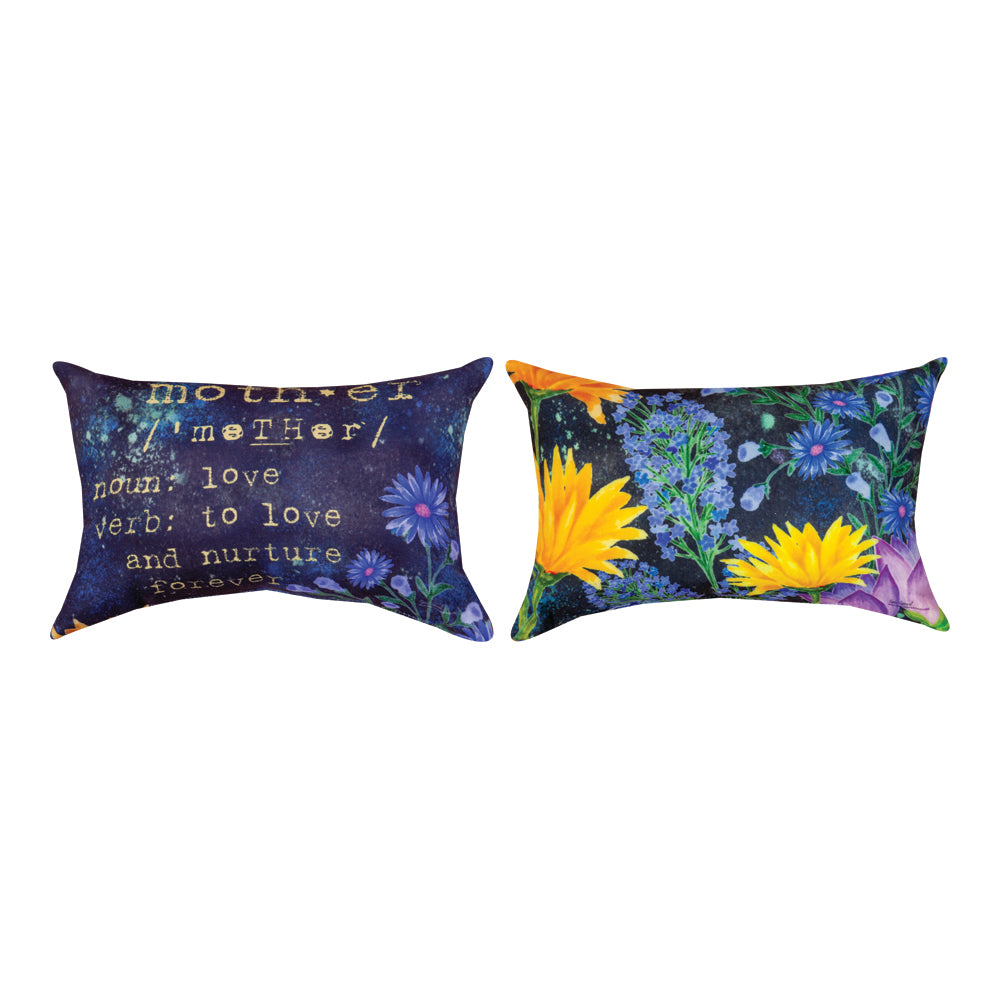 Mother Definition Word Pillow 12.5"x8.5" Throw Pillow