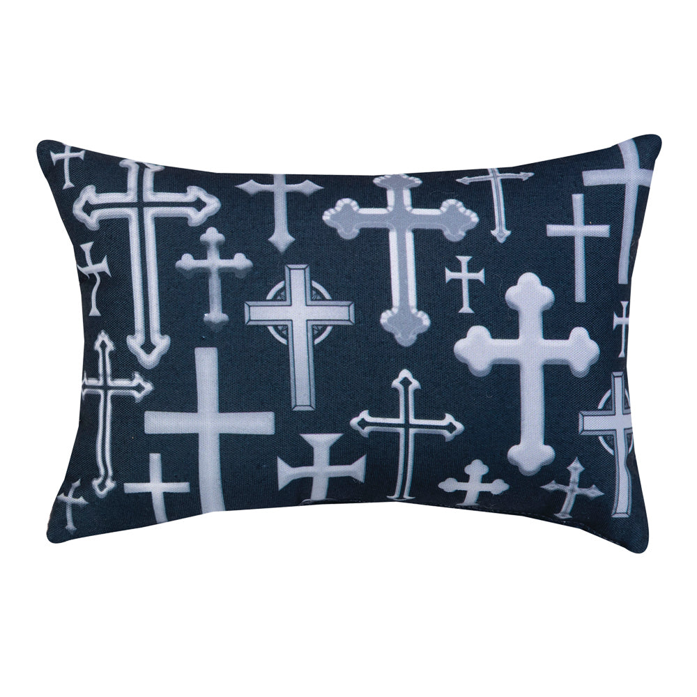 When Life Gets Hard Word Pillow 12.5"x8" Throw Pillow
