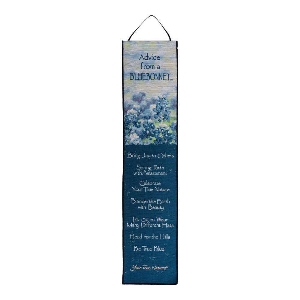 Advice From A Bluebonnet Bellpull 9"x41"