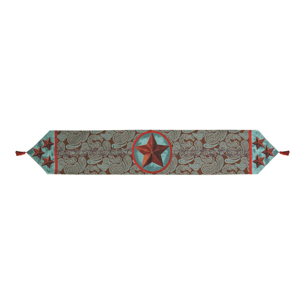 Western Star Red Runner 72 inch Tapestry Runner