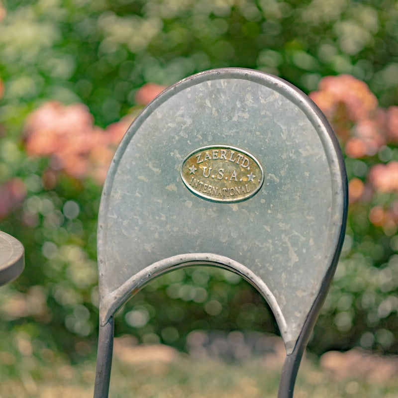 Three Piece Round Top Galvanized Bistro Set "Tbilisi 1918"