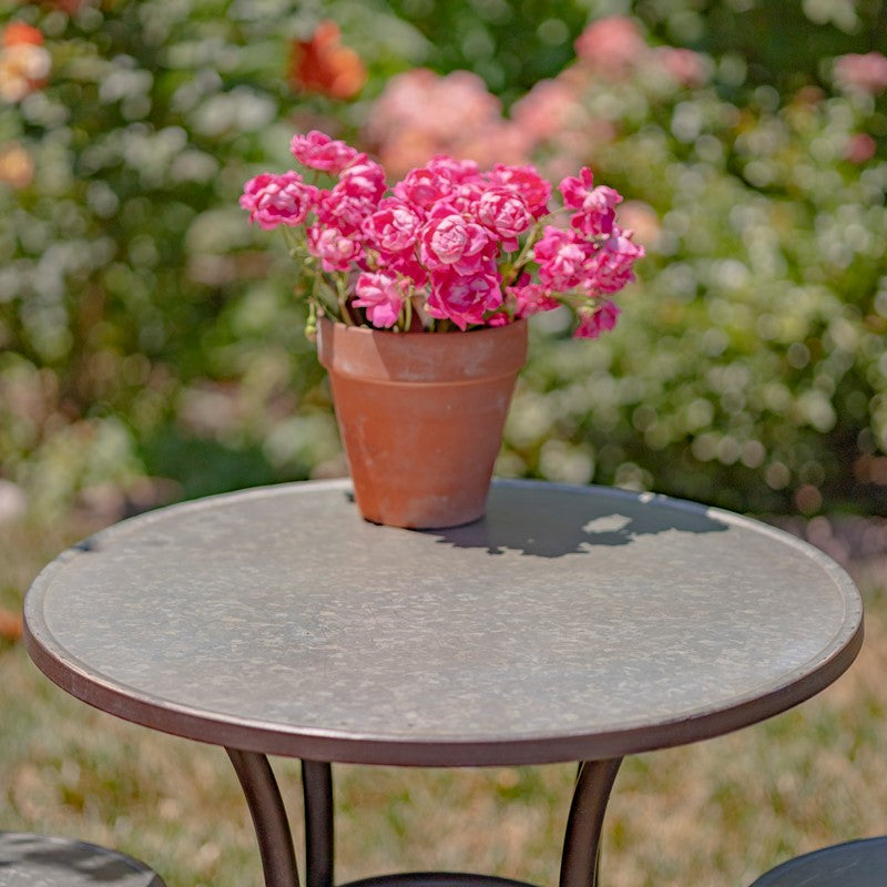 Three Piece Round Top Galvanized Bistro Set "Tbilisi 1918"