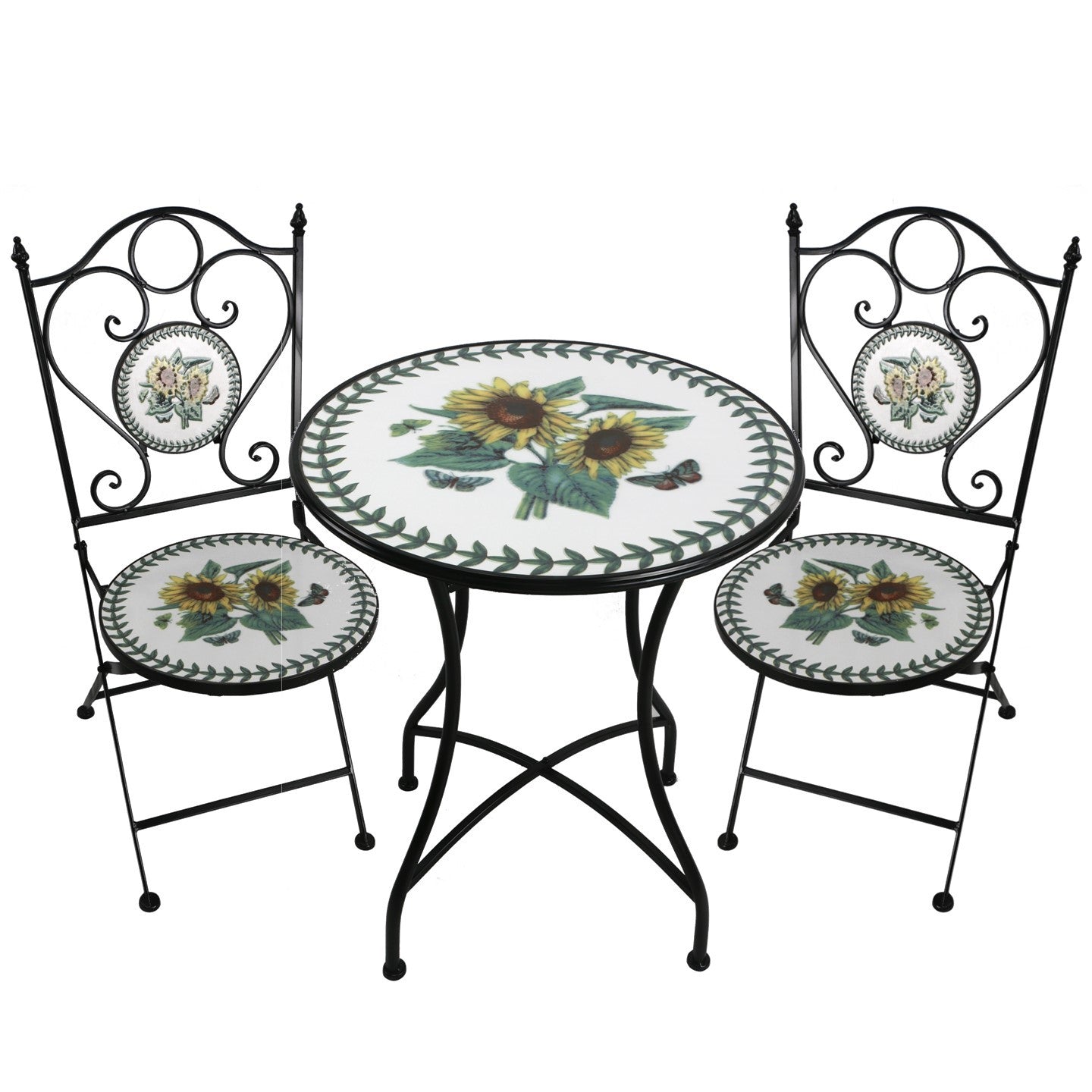 Odessa Round Mosaic Bistro Set