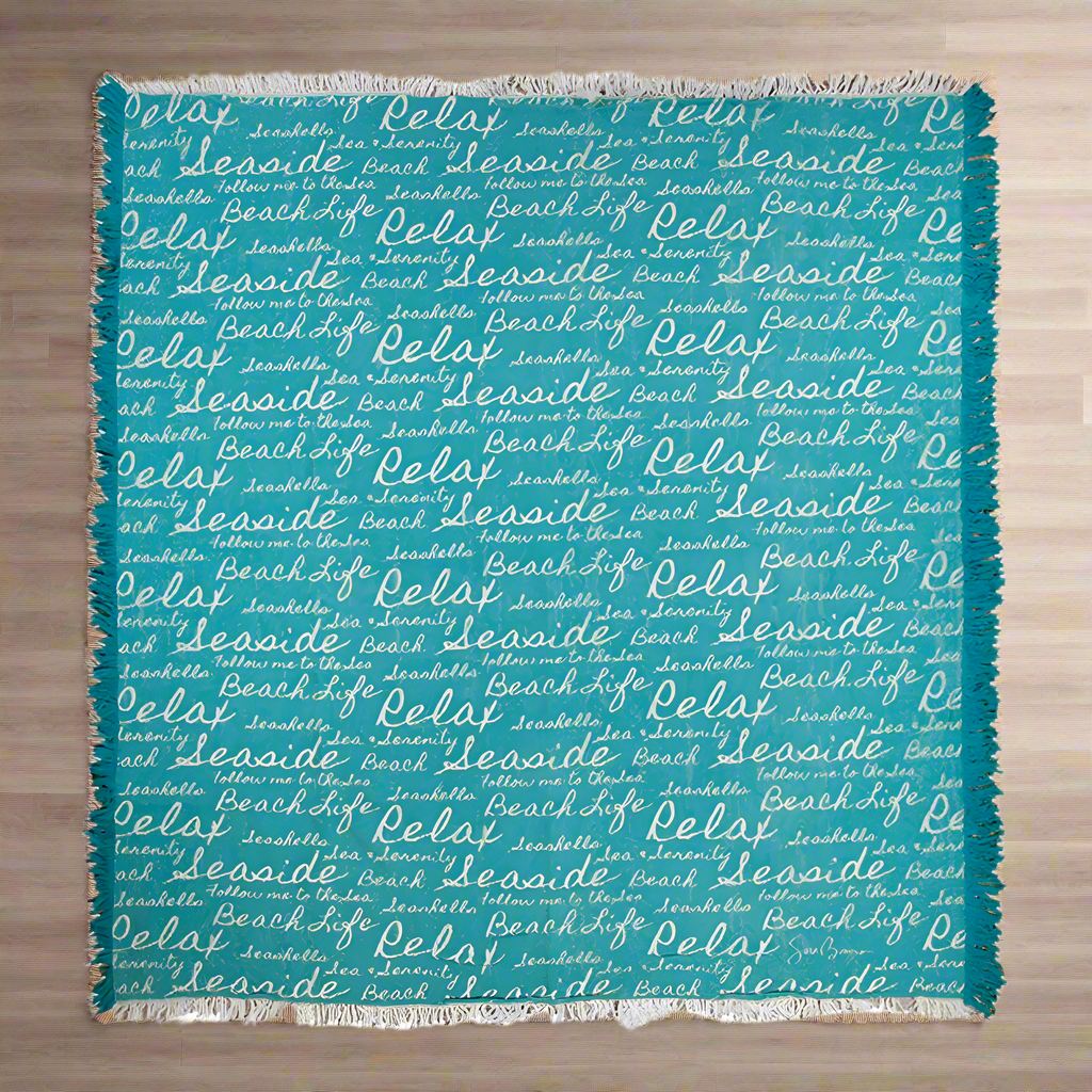 Beach Life Damask Throw 50X60 Damask Throw