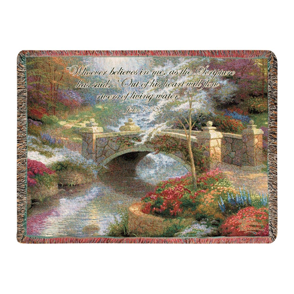 Thomas Kincade-Bridge of Hope Tapestry Throw-60X50 Woven Throw