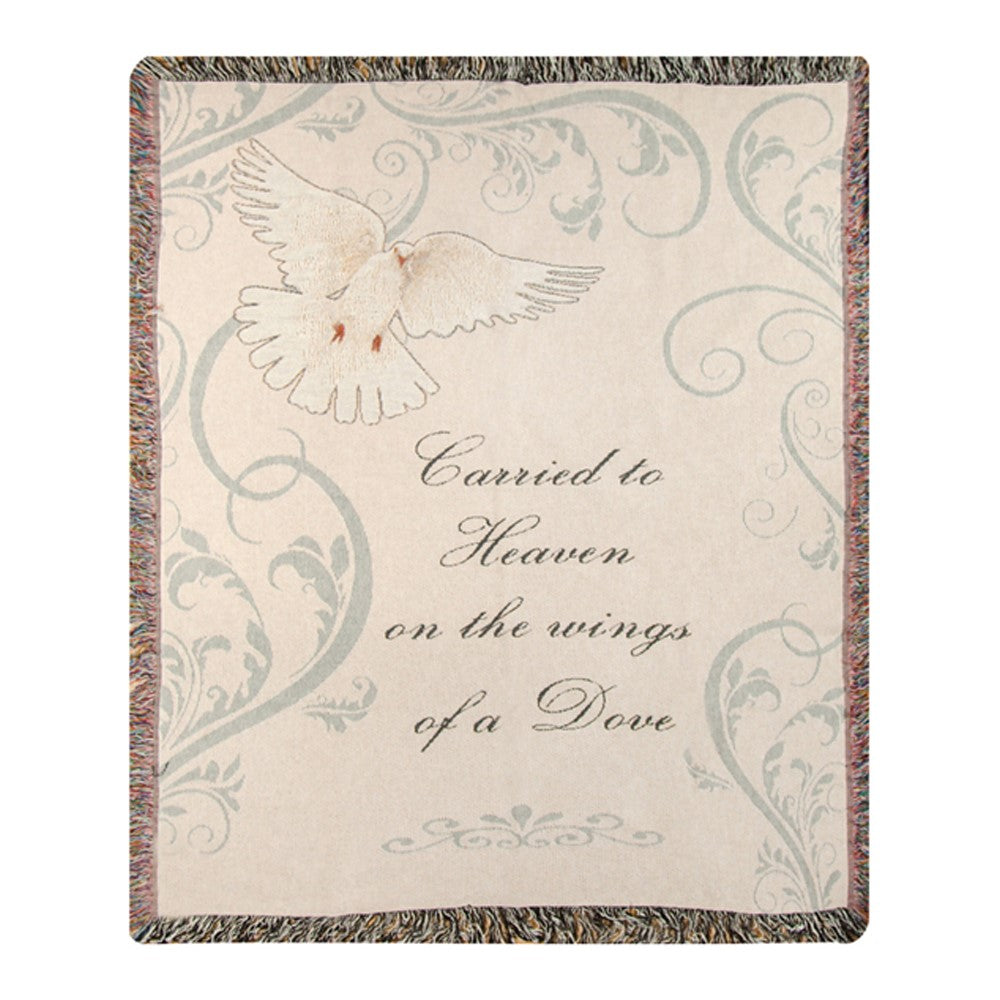 Carried To Heaven Tapestry Throw-50X60 Woven Throw
