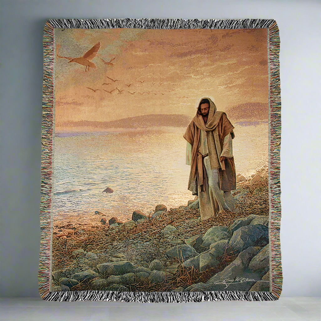 In The World But Not of The World-50X60 Woven Tapestry Throw
