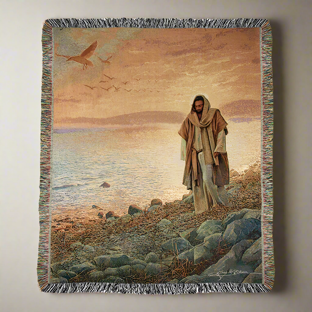 In The World But Not of The World-50X60 Woven Tapestry Throw