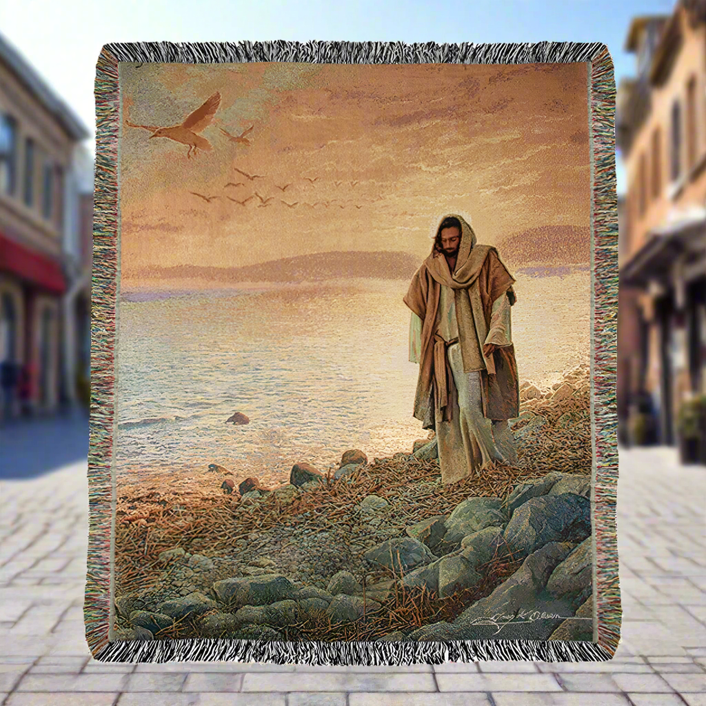 In The World But Not of The World-50X60 Woven Tapestry Throw