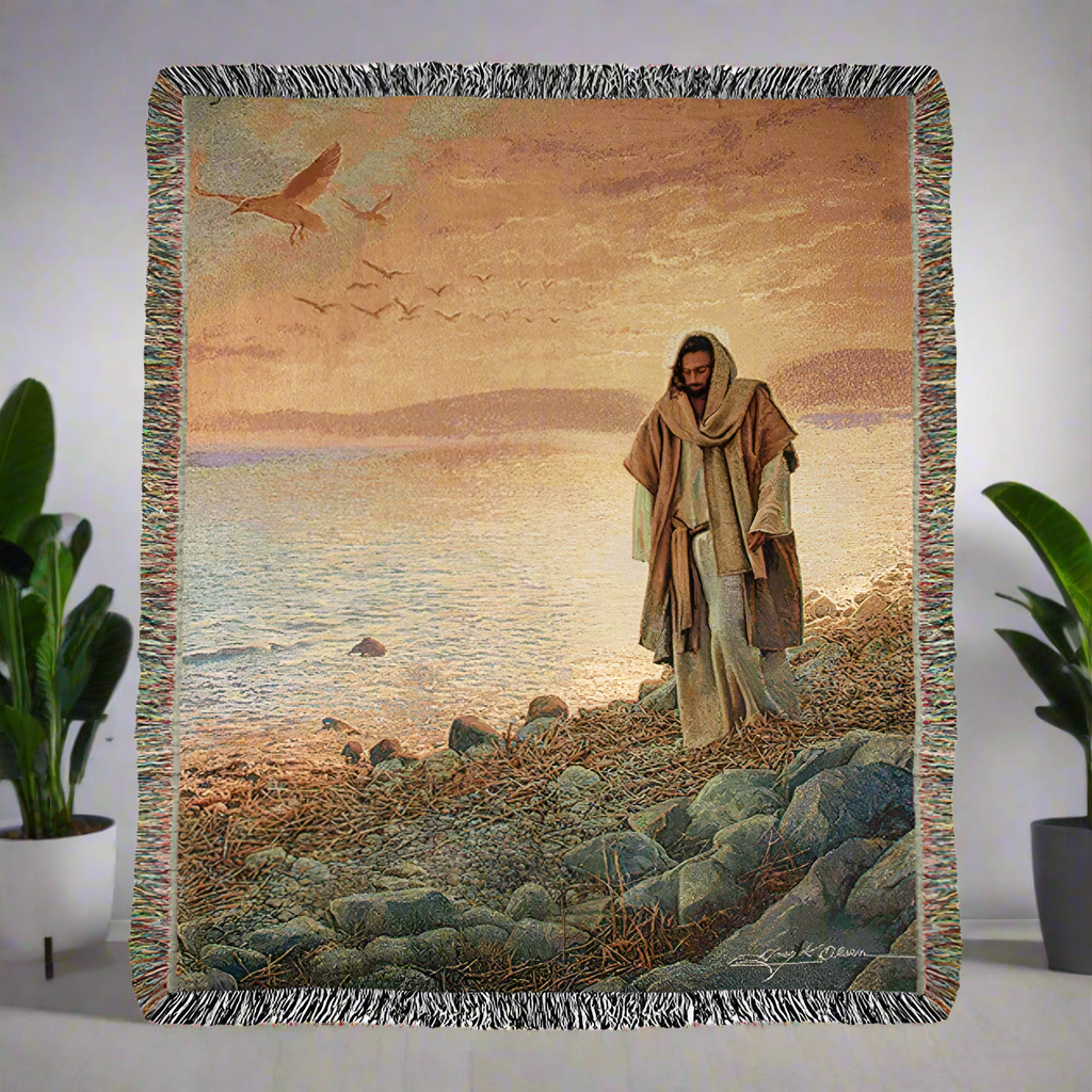 In The World But Not of The World-50X60 Woven Tapestry Throw