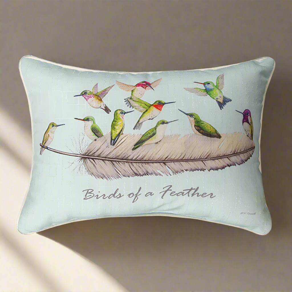 Birds of A Feather Pillow 18x13"