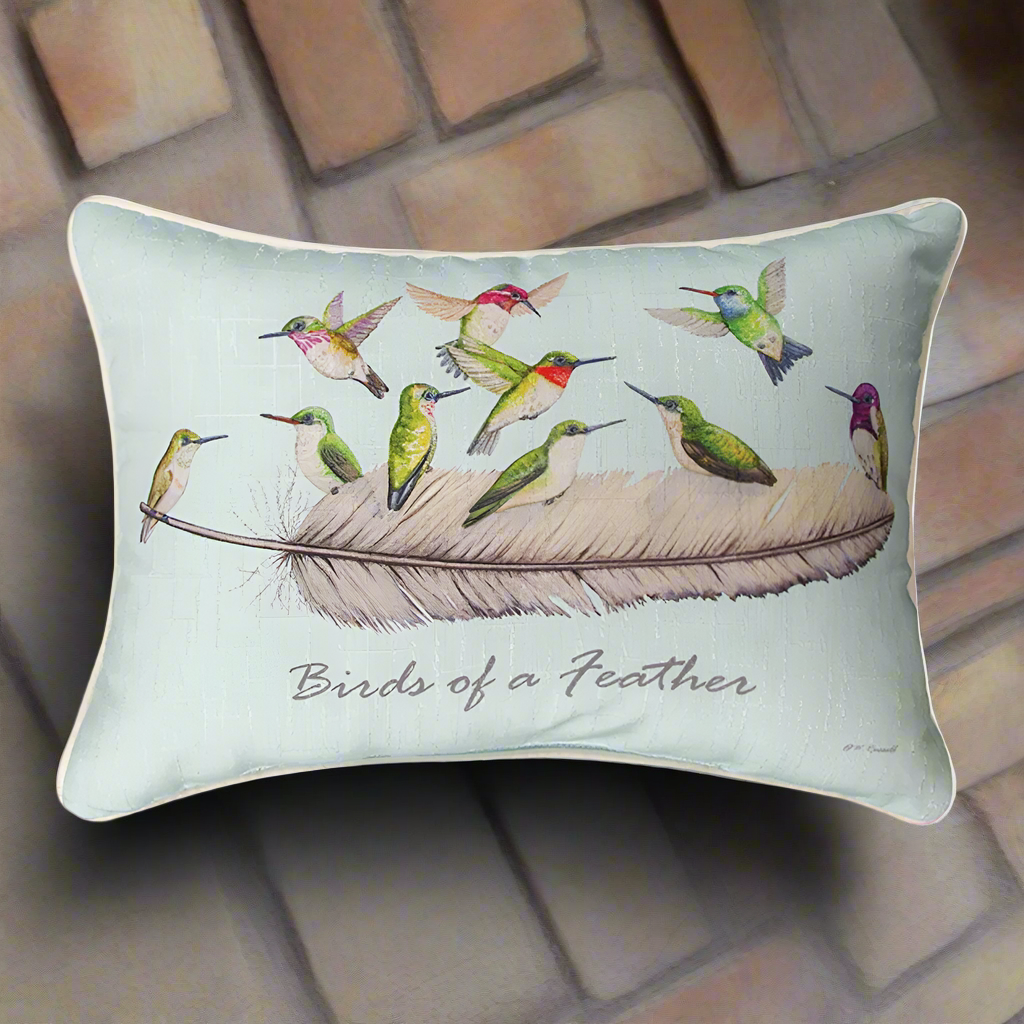 Birds of A Feather Pillow 18x13"