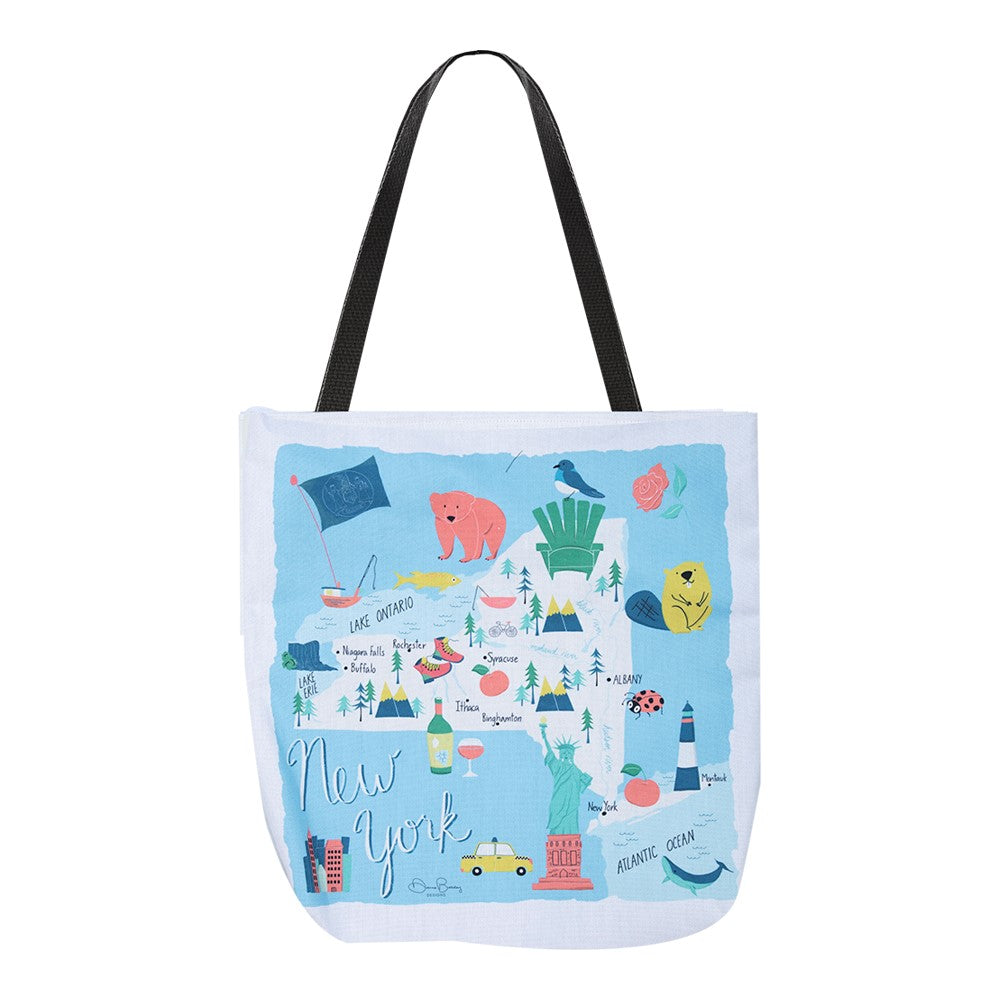 New York Map 18" Tote Bag