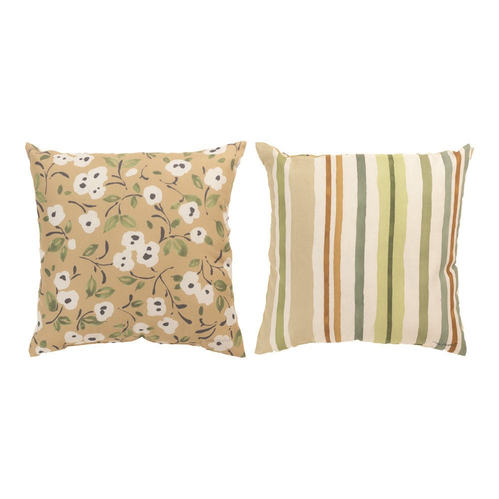 Green Fields Brown Climaweave Pillow 18" Indoor/Outdoor