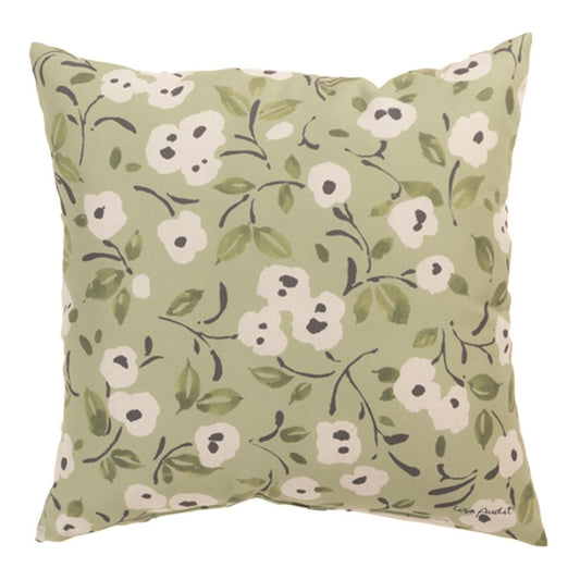 Throw Pillow Green Fields Green Climaweave Pillow 18" Indoor/Outdoor