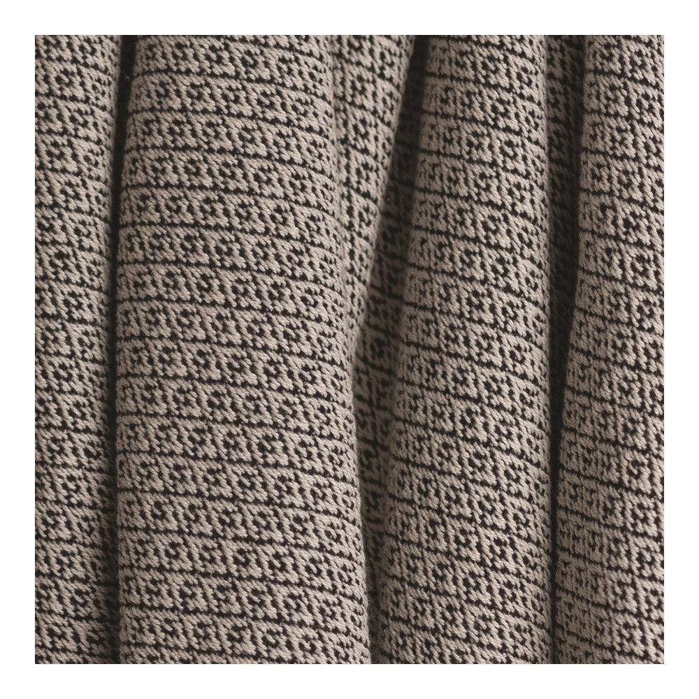 Dotted Diamond Black Pillow 21x21 Woven Pillow