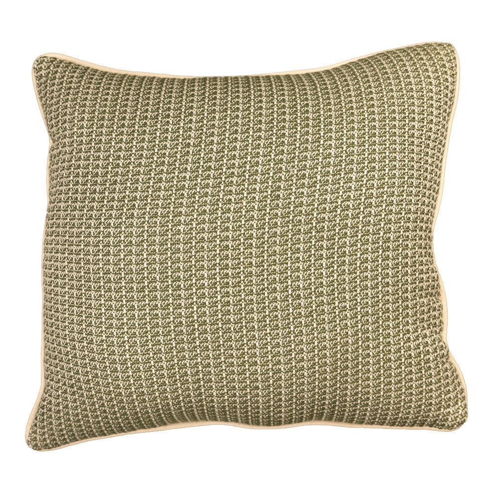 Zig Zag Green Pillow 21x21 Woven Pillow