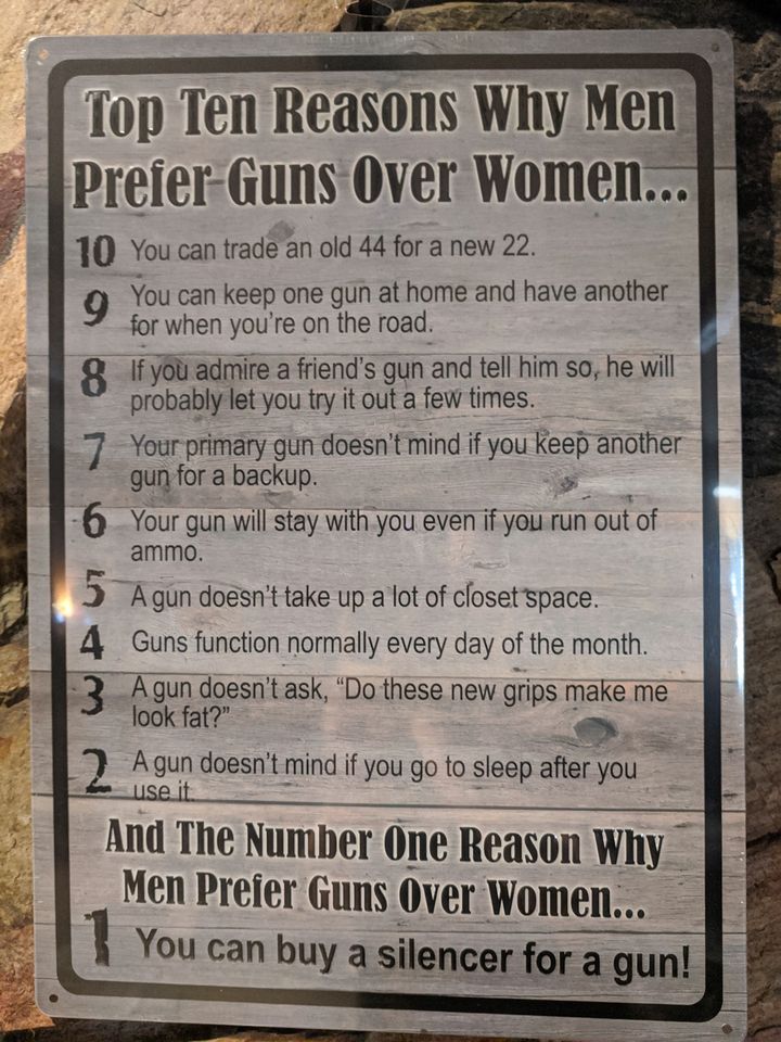 Top Ten Reasons Why.. 12"x17" Tin Sign