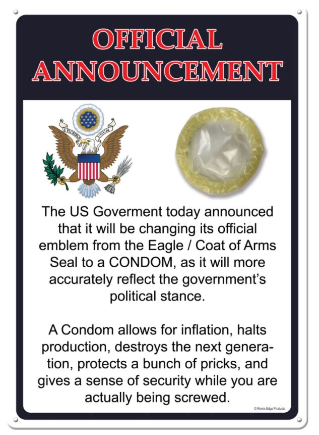 Official Announcement - 12" x 17" - Tin Sign