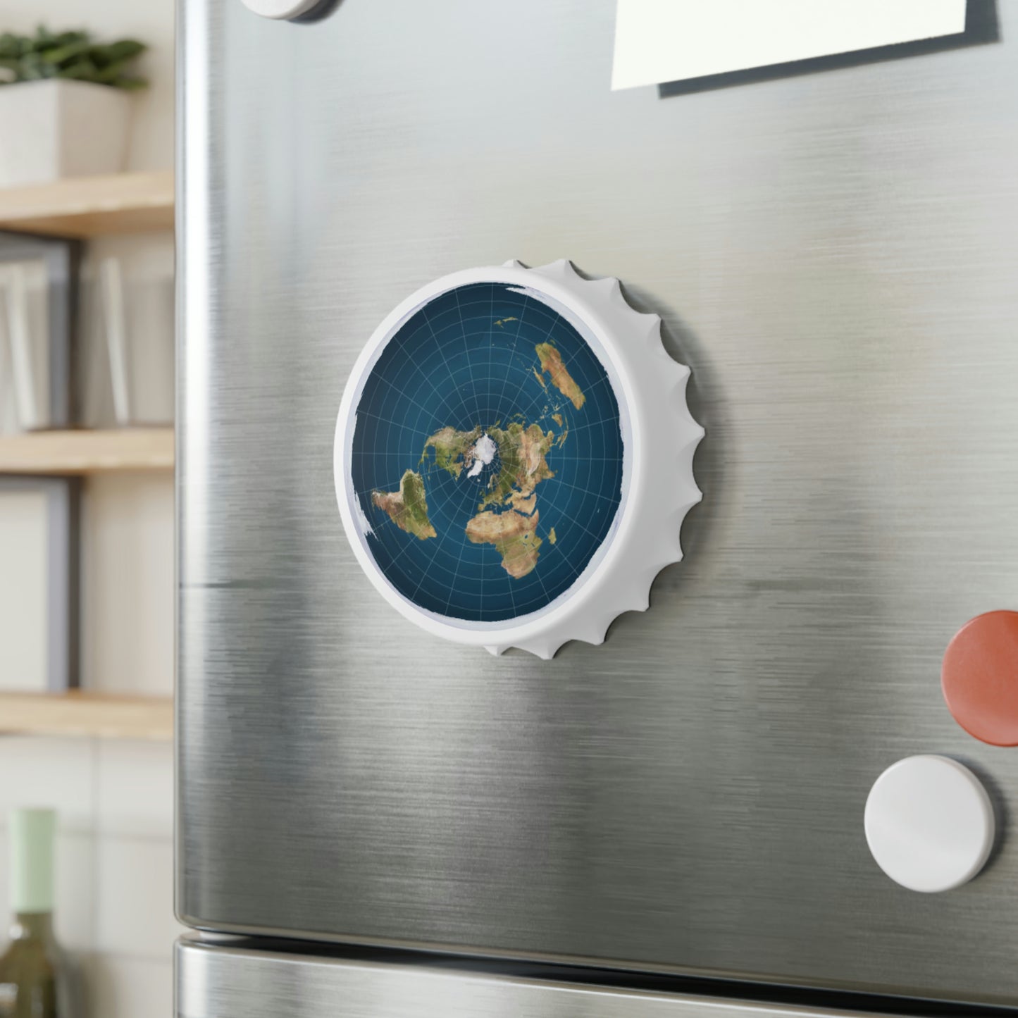 Flat Earth Bottle Opener