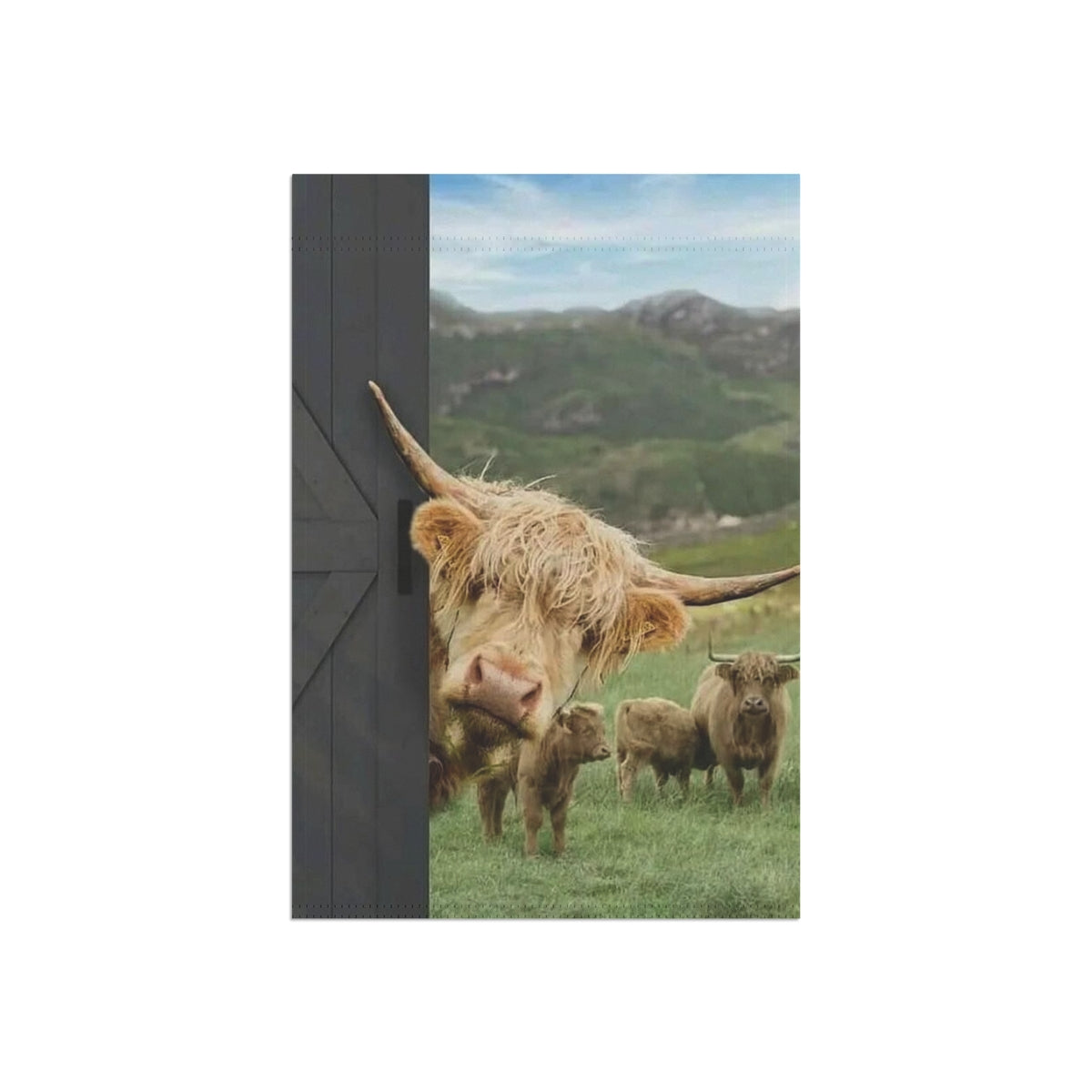 Peeking Cow Garden & House Banner