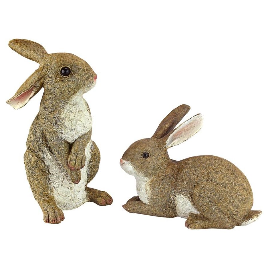 Bashful and Hopper Bunny Statues
