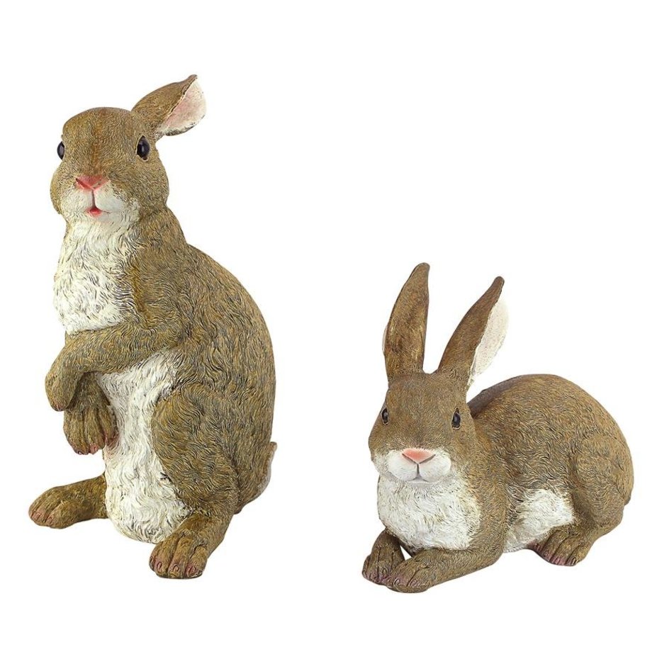 Bashful and Hopper Bunny Statues