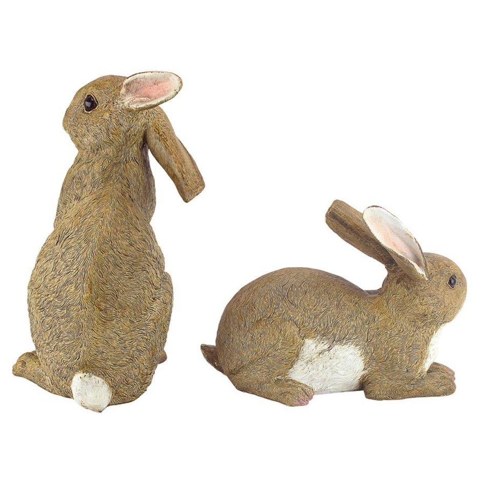 Bashful and Hopper Bunny Statues
