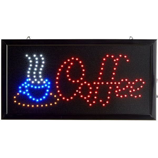 Coffee LED Motion Sign 19"x10"
