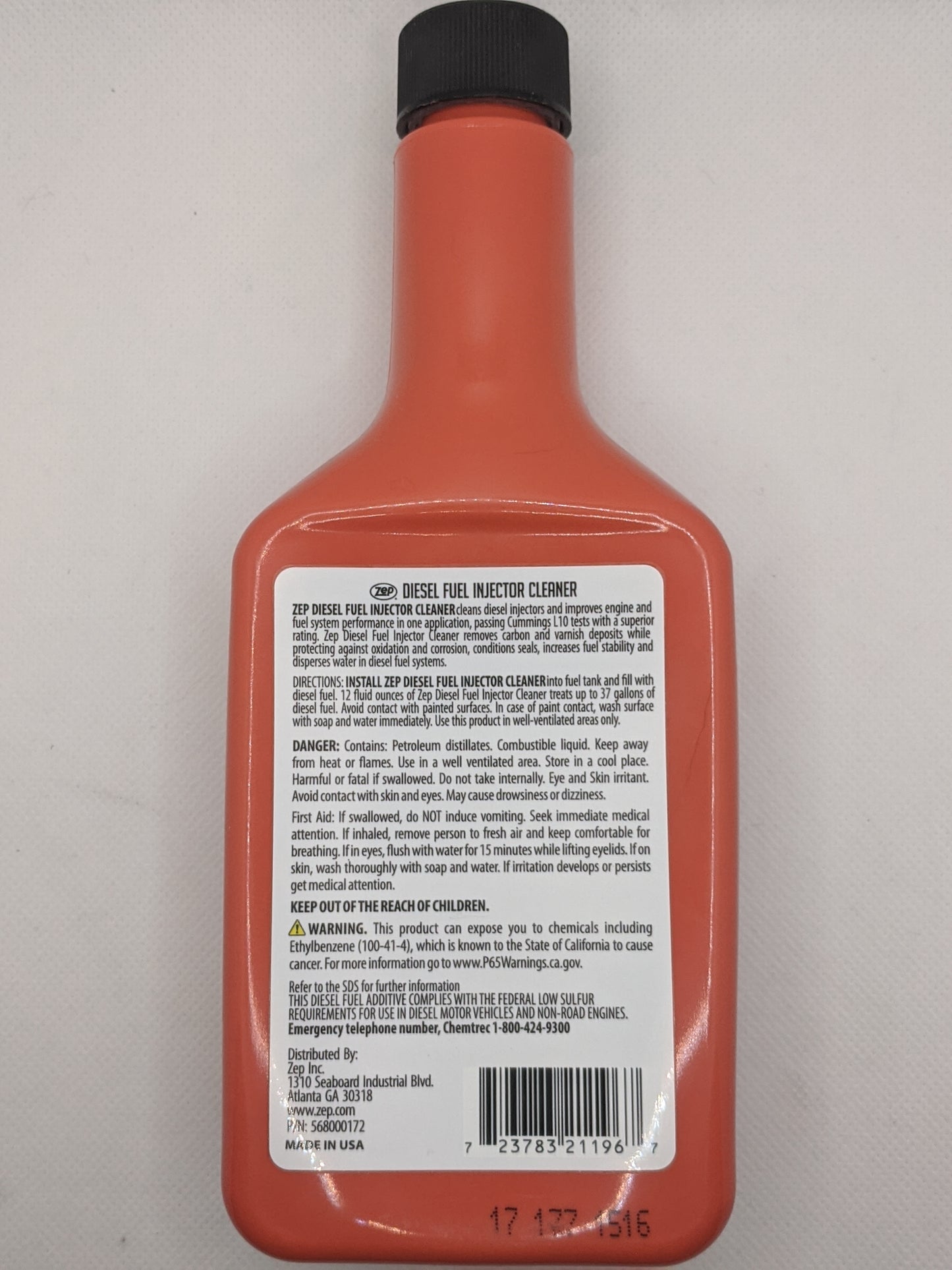 Zep Diesel Fuel Injector Cleaner