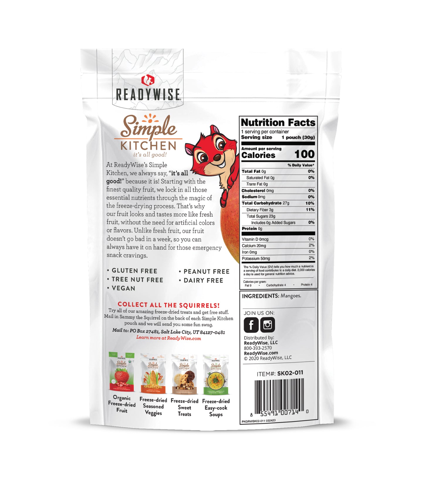 Freeze-Dried Mango - 6 Pack