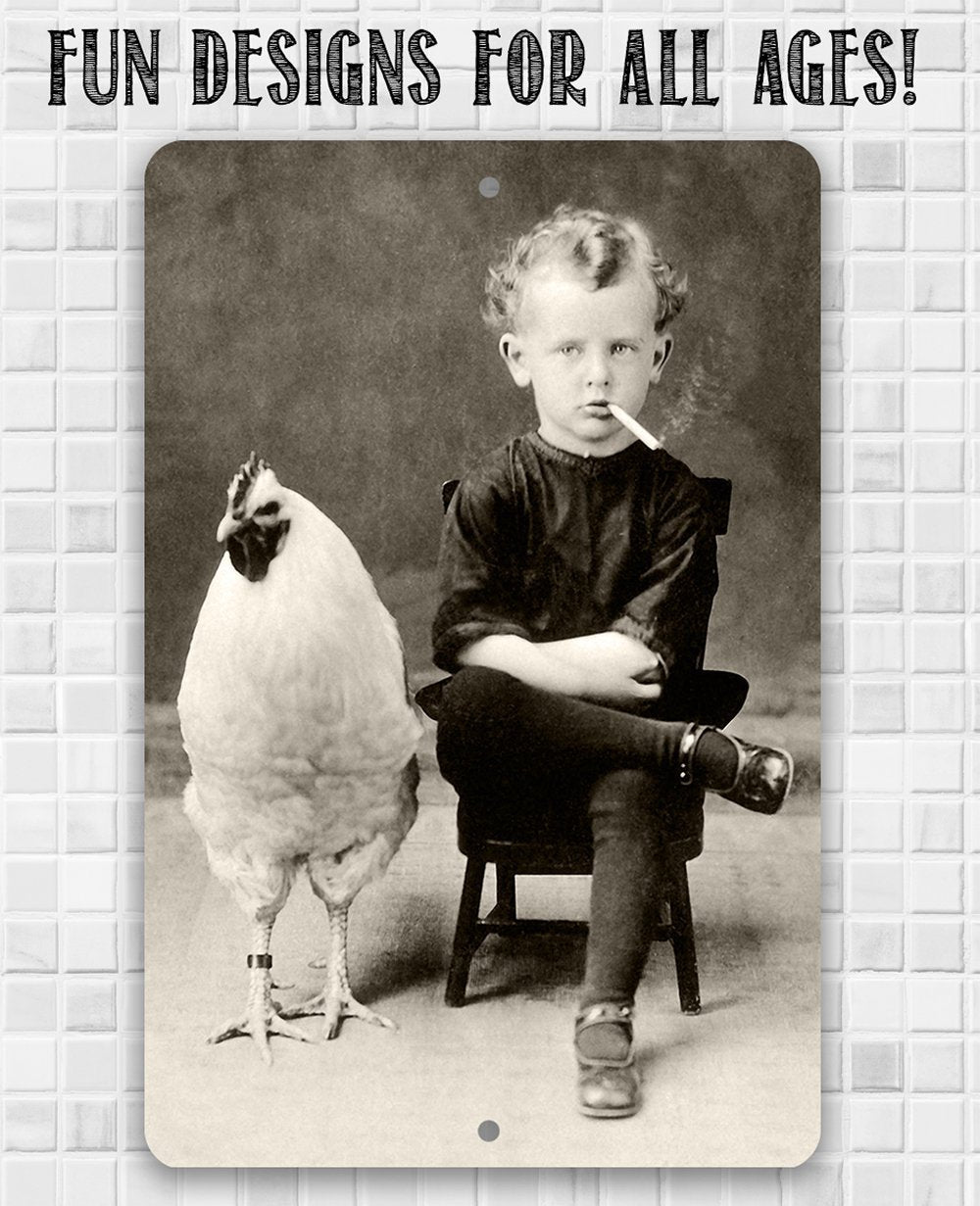 Bizarre Strange Weird Boy - Metal Sign