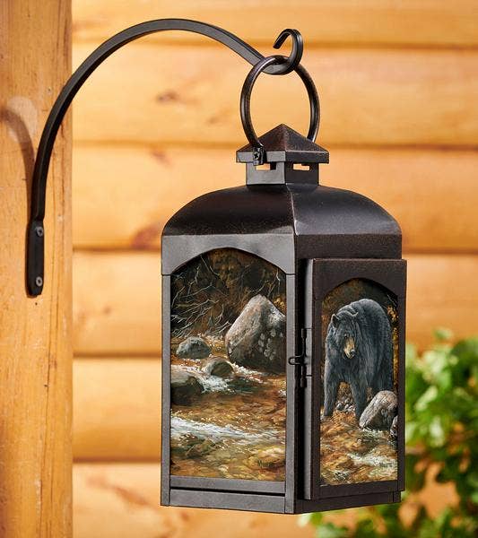 Stream Side Black Bear Lantern - Millette