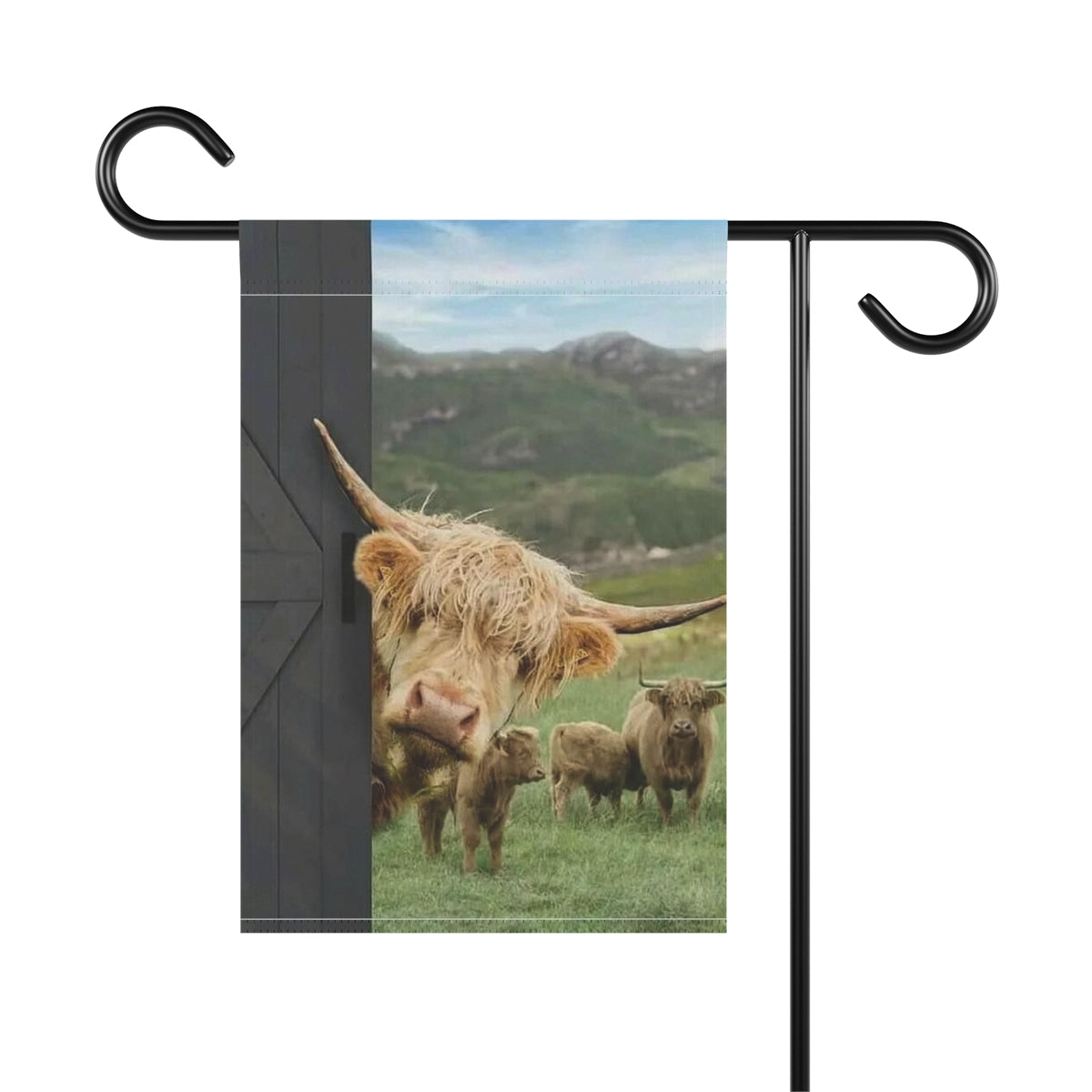 Peeking Cow Garden & House Banner