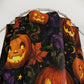 Halloween Pumpkin Shower Curtain — Jack-o'-Lantern Bathroom Decor